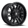 Fuel 1PC D596 SLEDGE 20X10 MATTE BLACK GLOSS BLACK LIP 6X135/5.5 - D59620009847