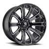Fuel 1PC D598 DIESEL 20X10 GLOSS BLACK MILLED 6X5.5 - D59820008347