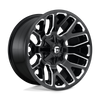 Fuel 1PC D623 WARRIOR 20X9 GLOSS BLACK MILLED 5X4.5/5.0 - D62320902657