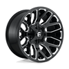 Fuel 1PC D623 WARRIOR 20X9 GLOSS BLACK MILLED 6X135/5.5 - D62320909857