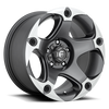 Fuel 1PC D684 MENACE 17X9 MATTE GUN METAL MACHINED 6X5.5 - D68417908450 Fuel 1PC D684 MENACE 17X9 MATTE GUN METAL MACHINED 6X5.5 - D68417908450