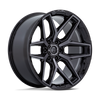 Fuel 1PC FLUX 18X9 GLOSS BLACK BRUSHED FACE WITH GRAY TINT 6X135 - FC854BT18906301 Fuel 1PC FLUX 18X9 GLOSS BLACK BRUSHED FACE WITH GRAY TINT 6X135 - FC854BT18906301