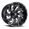 Fuel 2PC D239 CLEAVER 22X12 GLOSS BLACK MILLED 8X6.5 - D23922208247