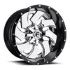 Fuel 2PC D240 CLEAVER 20X12 CHROME PLATED GLOSS BLACK LIP 8X170 - D24020201747