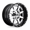 Fuel 2PC D260 MAVERICK 20X12 CHROME PLATED GLOSS BLACK LIP 8X180 - D26020201847
