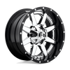 Fuel 2PC D260 MAVERICK 22X10 CHROME PLATED GLOSS BLACK LIP 8X6.5 - D26022008250