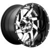 Fuel 2PC D263 RENEGADE 22X14 CHROME PLATED GLOSS BLACK LIP 6X135/5.5 - D26322409847