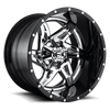 Fuel 2PC D272 ROCKER 20X12 CHROME PLATED GLOSS BLACK LIP 6X135/5.5 - D27220209847