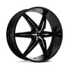 Helo HE866 20X8.5 GLOSS BLACK WITH REMOVABLE CHROME ACCENTS 5X115/120 - HE86628520335 Helo HE866 20X8.5 GLOSS BLACK WITH REMOVABLE CHROME ACCENTS 5X115/120 - HE86628520335
