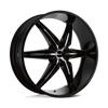 Helo HE866 20X8.5 GLOSS BLACK WITH REMOVABLE CHROME ACCENTS 5X115/120 - HE86628520335 Helo HE866 20X8.5 GLOSS BLACK WITH REMOVABLE CHROME ACCENTS 5X115/120 - HE86628520335