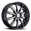 Helo HE875 20X8.5 GLOSS BLACK WITH REMOVABLE CHROME  ACCENTS 5X5.0/135 - HE87528543338 Helo HE875 20X8.5 GLOSS BLACK WITH REMOVABLE CHROME  ACCENTS 5X5.0/135 - HE87528543338