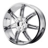 KMC KM665 SURGE 20X9 CHROME 6X5.0/135 - KM66529074230