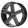 KMC KM702 DUECE 22X9 SATIN BLACK MILLED 5X115 - KM70222915915 KMC KM702 DUECE 22X9 SATIN BLACK MILLED 5X115 - KM70222915915