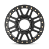 KMC Powersports KS250 CAGE BEADLOCK 15X10 SATIN BLACK WITH GLOSS BLACK RING 4X156 - KS25051044700 KMC Powersports KS250 CAGE BEADLOCK 15X10 SATIN BLACK WITH GLOSS BLACK RING 4X156 - KS25051044700