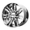 Moto Metal MO202 20X10 CHROME CENTER GLOSS BLACK MILLED LIP 8X170 - MO202-20108718NCB
