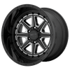 Moto Metal MO801 PHANTOM 22X12 GLOSS BLACK WITH GRAY TINT 8X6.5 - MO80122280444N
