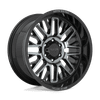Moto Metal MO802 20X10 GLOSS BLACK MACHINED WITH GRAY TINT 5X150 - MO80221058418N