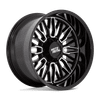 Moto Metal MO809 STINGER 20X9 GLOSS BLACK MACHINED 8X6.5 - MO809BD20908018