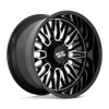 Moto Metal MO809 STINGER 22X12 GLOSS BLACK MACHINED 8X6.5 - MO809BD22128044N