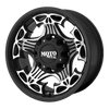 Moto Metal MO909 SKULL 20X9 GLOSS BLACK WITH MACHINED FACE 8X170 - MO90929087312N