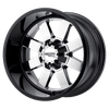 Moto Metal MO962 20X12 PVD CENTER GLOSS BLACK LIP 8X6.5 - MO96221280944N