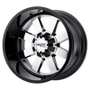 Moto Metal MO962 20X9 PVD CENTER GLOSS BLACK LIP 5X5.0/5.5 - MO96229035900