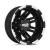 Moto Metal MO963 16X6 MATTE BLACK MACHINED - REAR 8X6.5 - MO96366080794N