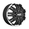 Moto Metal MO963 17X6 MATTE BLACK MACHINED - FRONT 8X6.5 - MO96376080799