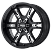 Moto Metal MO969 20X9 SATIN BLACK WITH  RED AND CHROME ACCENTS 6X135 - MO96929063700