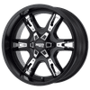 Moto Metal MO969 20X9 SATIN BLACK WITH  RED AND CHROME ACCENTS 8X170 - MO96929087700