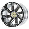 Moto Metal MO979 BUCKSHOT 20X10 CHROME WITH GUN METAL INSERTS 8X170 - MO97921087224N