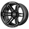 Moto Metal MO991 RUKUS 17X9 GLOSS BLACK MILLED 6X5.5 - MO99179068312N