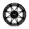 Moto Metal MO993 HYDRA 17X9 GLOSS BLACK MILLED 5X5.0 - MO99379050312N