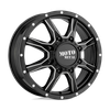 Moto Metal MO995 20X8.25 SATIN BLACK MILLED - FRONT 8X6.5 - MO995208807127