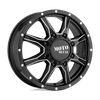 Moto Metal MO995 20X8.25 SATIN BLACK MILLED - FRONT 8X6.5 - MO995208907127