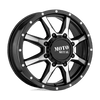 Moto Metal MO995 17X6.5 GLOSS BLACK MACHINED - FRONT 8X6.5 - MO995765803111