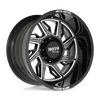Moto Metal MO997 HURRICANE 20X12 GLOSS BLACK MILLED - RIGHT DIRECTIONAL 6X5.5 - MO99721268344NR