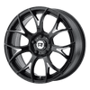 Motegi MR126 20X10 GLOSS BLACK WITH MILLED ACCENTS 5X4.5 - MR12621012338