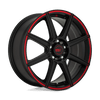Motegi MR142 CS8 17X7 SATIN BLACK WITH RED STRIPE 5X110/115 - MR14277021940