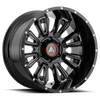 Asanti Off Road AB808 BLACKHAWK 20X12 GLOSS BLACK MILLED 8X170 - AB808-20128744NGB