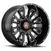 Asanti Off Road AB808 BLACKHAWK 20X9 GLOSS BLACK MILLED 5X5.0 - AB808-20905018GB