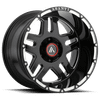 Asanti Off Road AB809 ENFORCER 17X9 GLOSS BLACK MILLED 5X5.0 - AB809-17905012NGM