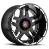 Asanti Off Road AB809 ENFORCER 17X9 GLOSS BLACK MILLED 8X6.5 - AB809-17908012NGM
