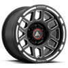 Asanti Off Road AB812 CLAYMORE 17X8 SATIN BLACK MILLED 8X180 - AB812-17808800BM