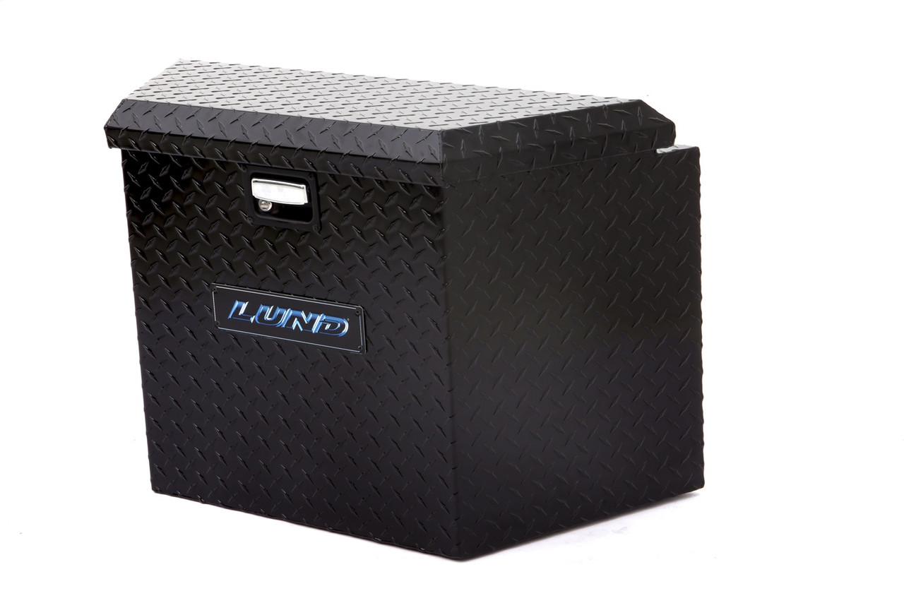 Lund 76134T 21-Inch Trailer Tongue Box, Black Aluminum-76134T