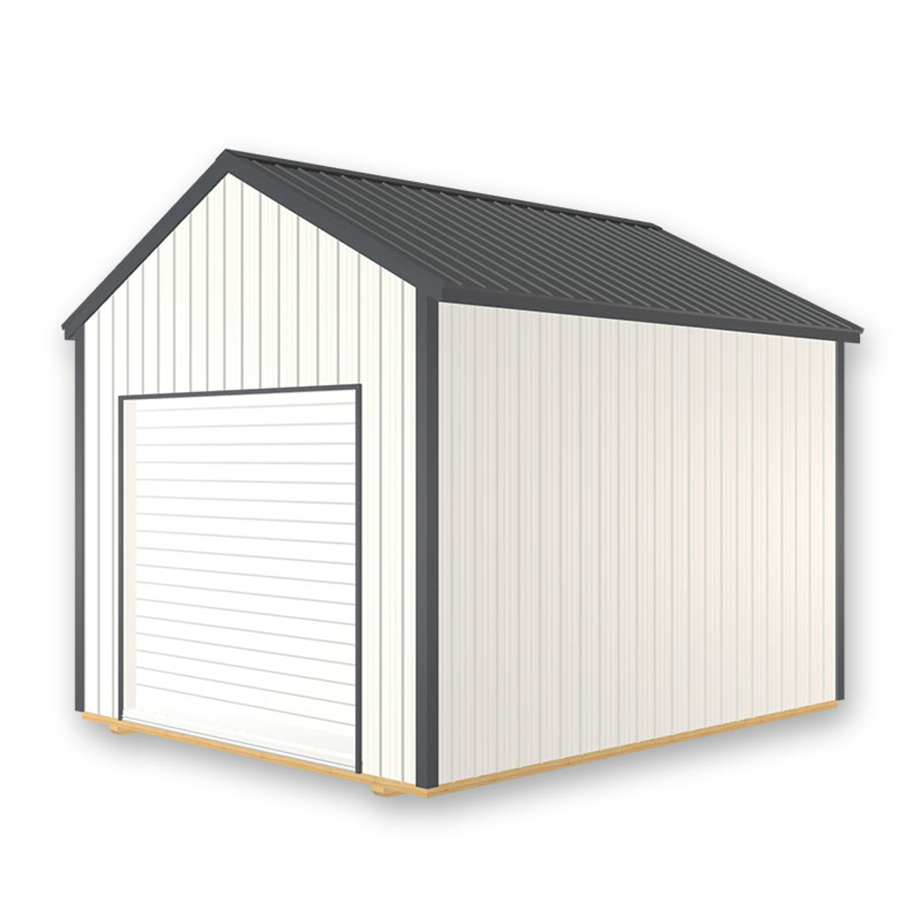 10x12 Gable Roof Steel Shed - Leonard USA