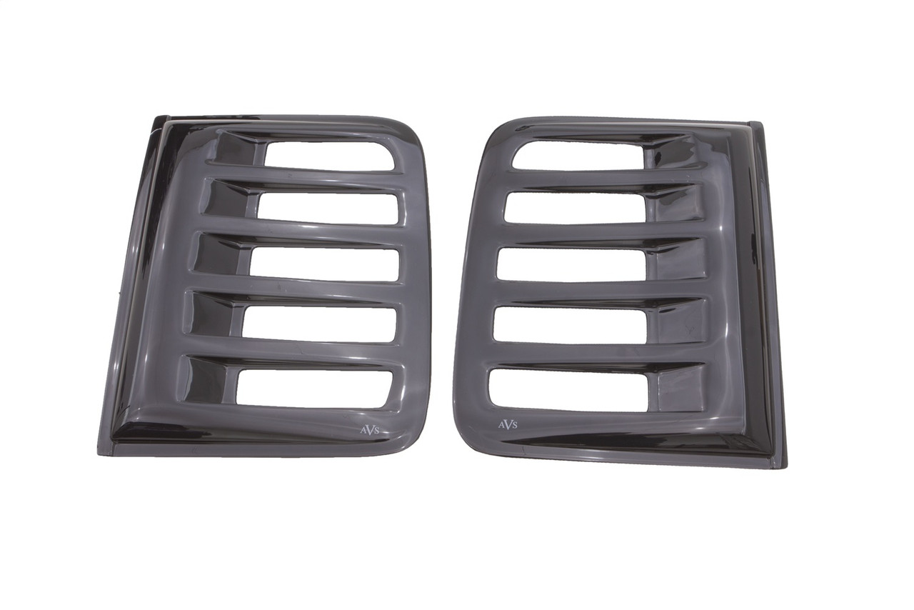 Aeroshade Rear Side Truck Window Cover Louvered Acrylic Outside