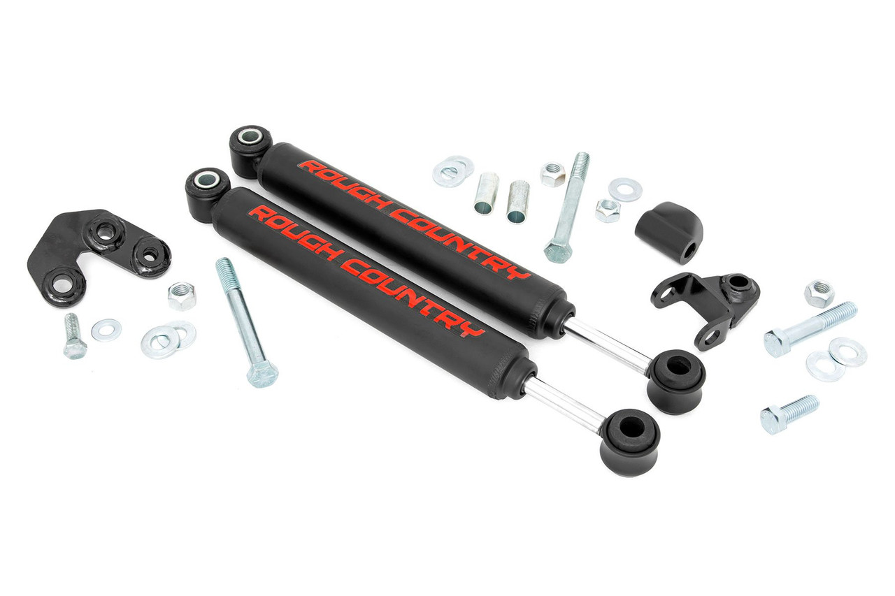 Stacked Dual Steering Stabilizer for 2.5-6.5-inch Lifts-Leonard USA