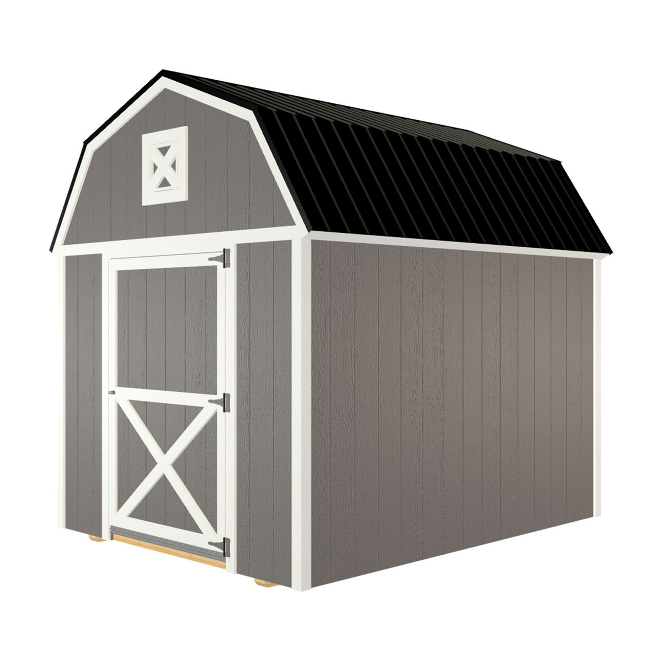 8x10 Lofted Barn with LP Smart Side and Metal Roof - 800 C with