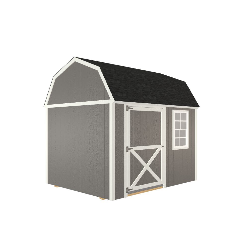 High-Quality 8x10 Lofted Barn with LP Smart Side and Shingle Roof